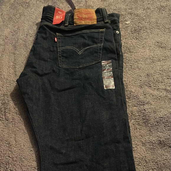 Levi’s, dark blue 513 Slim Straight jeans. NWT 42x30 - Picture 4 of 10
